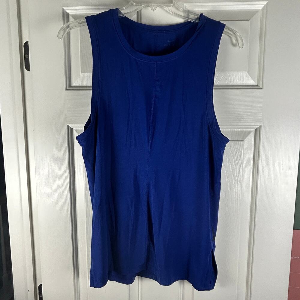 Nike Dri-Fit Slim Fit Tank Top Mens Size Small Blue